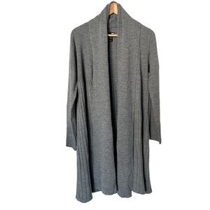 H&M Wool Blend, Long Open Front Cardigan